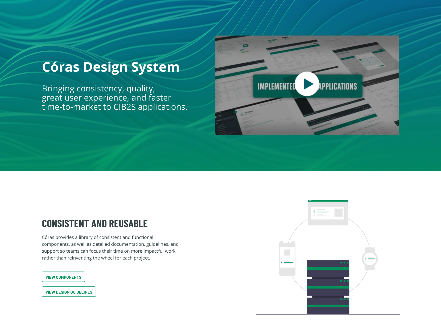 Córas design system portal